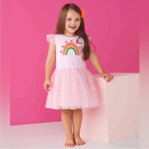Mud Pie Pink Rainbow Dress